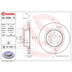 Tarcze klocki przód Tesla Model 3 od 2017 komplet przód Brembo