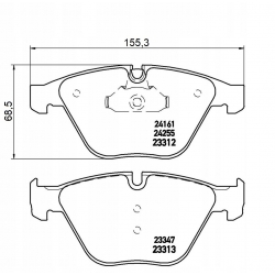 BMW F10 Klocki hamulcowe 34118847063 34116850885 34116775314