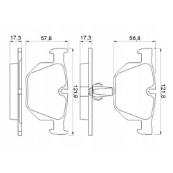 Klocki hamulcowe tył BMW E60 E61 f10 F11 BMW E63 E64 tył Mikoda 70442