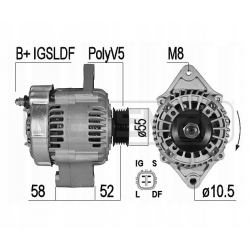Alternator Nissan Qashqai X-Trail 209655A