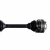 Półoś napędowa przód L 486,5mm AUDI SEAT SKODA VW 1K0407271BJ SKF VKJC 4592