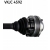 Półoś napędowa przód L 486,5mm AUDI SEAT SKODA VW 1K0407271BJ SKF VKJC 4592